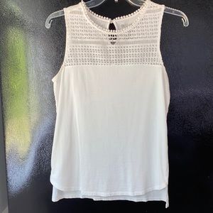 Dainty White Tank Top